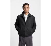 HUGO Veste d’entraîneur Regular matelassée en laine mélangée - Style Baks2511, 50534811 Gris sombre XXL