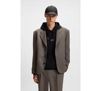 HUGO Veste de costume Modern unisexe en twill mouliné - Style Umar253X_ALL, 50551459 Marron 54