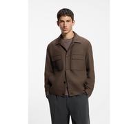 HUGO Veste de costume Slim en twill infroissable - Style Juliano243F1, 50555258 Marron 56