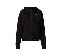 HUGO Veste de survêtement 'Dalfine' noir / blanc, Taille S