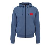 HUGO Veste de survêtement 'Daple' bleu-gris / rouge, Taille M