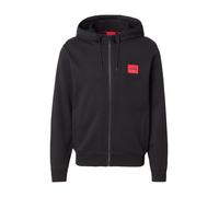 HUGO Sweat-shirt zippé Daple212 coupe regular molleton étiquette logo Noir S Homme