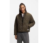 HUGO Veste déperlante avec matelassage à motif losange - Style Boco2541, 50546664 Marron foncé M