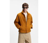 HUGO Veste en coton stretch avec poche zippée sur la poitrine - Style Blake2621, 50566076 Orange M