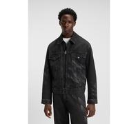 HUGO Veste en denim noir avec motif gravé au laser HUGO x RB - Style HUGO092_RB, 50551885 Noir XXL