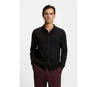 HUGO Veste en maille Regular avec finitions côtelées - Style San Jordan-CV, 50553663 Noir XL