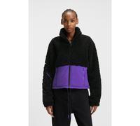 HUGO Veste en peluche color block avec logo brodé - Style Fulver-1_B, 50546382 Noir S