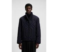 HUGO Veste en satin matelassé à la finition déperlante - Style Barino2541, 50546223 Bleu foncé L