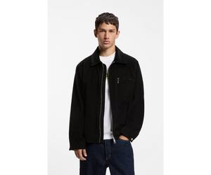 HUGO Veste en velours côtelé zippée avec poche poitrine - Style Braxton264W1, 50567791 Noir L