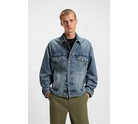 HUGO Veste Loose en denim stone-washed bleu - Style Kirkby, 50547150 Bleu XS