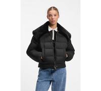 HUGO Veste matelassée déperlante avec col détachable en fourrure synthétique - Style Fleuv-1_B, 50567755 Noir M