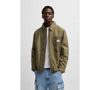 HUGO Veste matelassée Relaxed en coton avec finitions côtelées - Style Boster2511, 50535395 Olive M