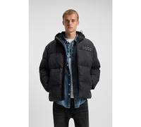 HUGO Veste matelassée Relaxed en denim noir à logos - Style Bowan254W1, 50546769 Noir XXL