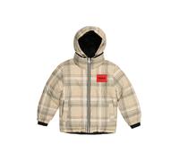 HUGO Veste mi-saison beige / crème / turquoise / gris foncé, Taille 116