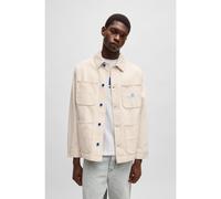 HUGO Veste militaire Relaxed en denim écru - Style Kuden, 50534608 Naturel L
