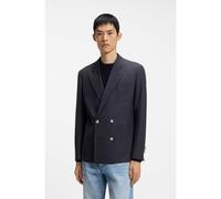 HUGO Veste Modern en popeline de laine mélangée - Style Kris251F2X, 50566663 Bleu foncé 50