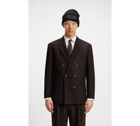 HUGO Veste Modern en tissu stretch façonné à motif chevrons - Style Usmar253F1X, 50549673 Marron 52