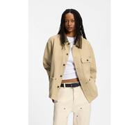 HUGO Veste Oversize en twill de coton avec col contrasté - Style Flimane-1-D_B, 50556865 Beige L