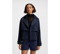HUGO Veste Oversize style trench en coton - Style Aclira-1, 50542565 Bleu foncé 34