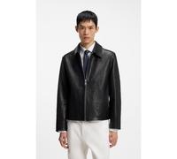HUGO Veste Regular en cuir nappa - Style Liro, 50568644 Noir L