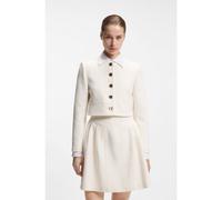 HUGO Veste Regular en maille bouclette en coton mélangé - Style Aliti-1, 50558151 Naturel 38