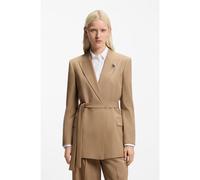 HUGO Veste Regular en tissu stretch chiné - Style Abivale, 50554029 Beige 38
