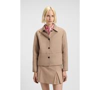 HUGO Veste Relaxed boutonnée sur le devant - Style Alumas-1_DF, 50542301 Beige 38