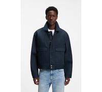 HUGO Veste Relaxed courte en denim de coton - Style HUGO 083/1, 50562787 Bleu foncé S