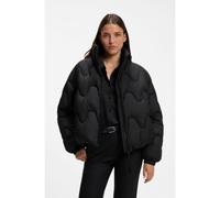 HUGO Veste Relaxed matelassée en tissu déperlant - Style Falbala-1, 50577851 Noir S