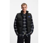 HUGO Veste sans manches Relaxed matelassée avec étiquette logotée - Style Bodolino2541, 50546648 Noir L