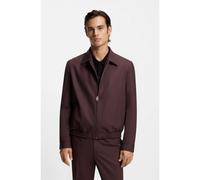 HUGO Veste Slim en popeline de laine mélangée - Style Hellys261X, 50554288 Brown 48