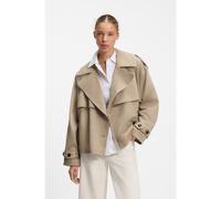 HUGO Veste trench courte en coton et lin - Style Aclunda-1-W, 50557208 Beige 44