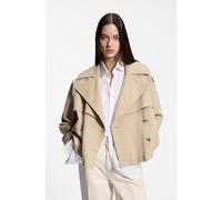 HUGO Veste trench courte en coton et lin - Style Aclunda-1-W, 50557208 Beige 48