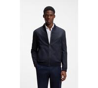 HUGO Veste zippée Slim Fit en twill de coton stretch - Style Ukashi232X, 50568121 Bleu foncé 90