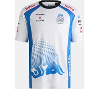 Hugo Visa Cash App Red Bull F1 2025 T-Shirt Mens Blanc 2X Grand. Male