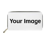 HUGS IDEA Buttefly Portefeuille long en cuir synthétique pour femme, Portefeuille personnalisé pour femme, Décontracté