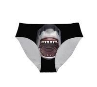 HUGS IDEA Culottes sous-vêtements à imprimé animal mignon sans couture pour femmes, gris souris, M