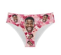 HUGS IDEA Culottes sous-vêtements sans couture à imprimé animal mignon pour femmes, M