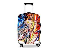 HUGS IDEA Housse anti-poussière colorée pour valise de 45,7 à 76,2 cm, Coloré 6., S (18"-22" cover)