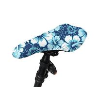 Hugs Idea Housse de selle de vélo en forme de fleur Bleu indigo