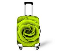 HUGS IDEA Housses de protection pour bagages de voyage à imprimé floral pour valise de 45,7 à 76,2 cm, Rose2., S (18"-22" cover)
