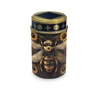 HUGS IDEA Lampes solaires pour tombes en forme d'abeille pour cimetière - Lanterne commémorative étanche en ABS avec énergie solaire - Décoration de cimetière pour jardins extérieurs, sites religieux
