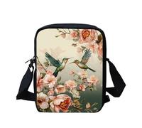 HUGS IDEA Mini sac à bandoulière à motif animal pour téléphone portable, Colibri fleur