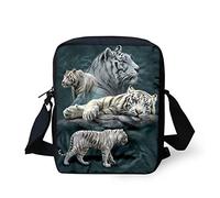 HUGS IDEA Petit sac à bandoulière avec visage d'animaux, tigre, Small