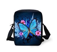 HUGS IDEA Butterfly Printed Small Crossbody Bags Shoulder Handbag Cell Phone Purse wallet Bag for Women Girl