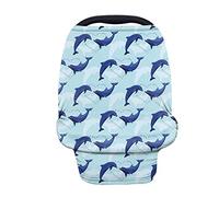 Hugs Idea Poncho pour allaitement Motif dauphin et cœur