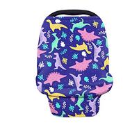 Hugs Idea Poncho pour bébé Motif dinosaure de dessin animé T-rex Stegosaurus pour allaitement