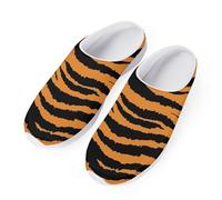 HUGS IDEA Sabots de jardin unisexes pour homme et femme - Pantoufles confortables - Sandales de douche - Chaussures de plage, Rayures tigrées, 43.5 EU