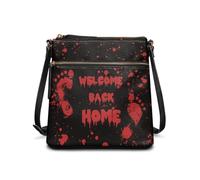 HUGS IDEA Sac à bandoulière en cuir pour femme, sac à main d'Halloween, cadeaux de vacances, Imprimé Halloween, Taille unique