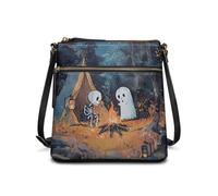 HUGS IDEA Sac à bandoulière pour femme - Tendance - Pour Halloween, Fantôme drôle, Taille unique
